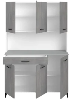 Parisot Buffet Malice 2 Beton Optik hell / Weiss