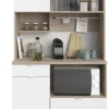 Parisot Buffet-Schrank SOCOOL 100 x 185 cm Eiche Jackson Dekor/ Weiß