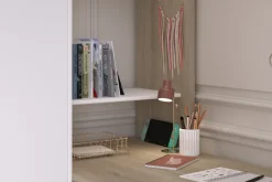 Kinder Parisot Eck-Hochbett ALEX braun/ weiß