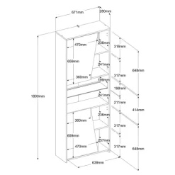 Parisot Gamertisch und Regal mit LED Beleuchtung schwarz