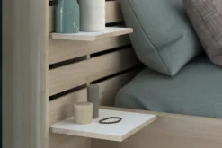 Kinder Parisot Stauraumbett ESCALE 2 braun 140 x 200 cm