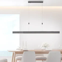 Paul Neuhaus LED Balkenpendel PURE-MOTO grau eloxiert