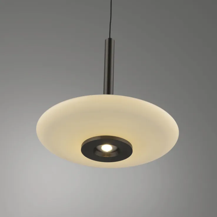 Paul Neuhaus LED Balkenpendel PURE VITRUM 3-flg braun