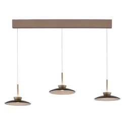 Paul Neuhaus LED Balkenpendel PURE MOON 3-flg bronze