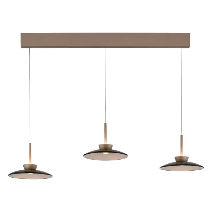 Paul Neuhaus LED Balkenpendel PURE MOON 3-flg bronze