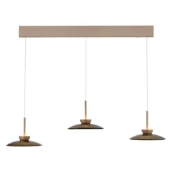 Paul Neuhaus LED Balkenpendel PURE MOON 3-flg bronze