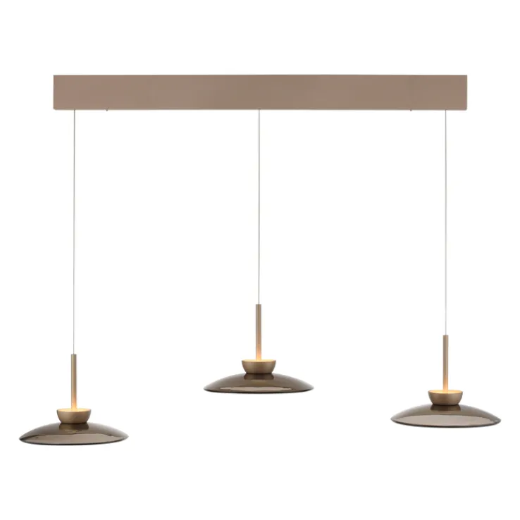 Paul Neuhaus LED Balkenpendel PURE MOON 3-flg bronze