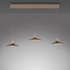 Paul Neuhaus LED Balkenpendel PURE MOON 3-flg bronze