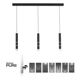 Paul Neuhaus LED Balkenpendel PURE-VEGA 120 cm schwarz