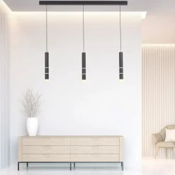 Paul Neuhaus LED Balkenpendel PURE-VEGA 120 cm schwarz