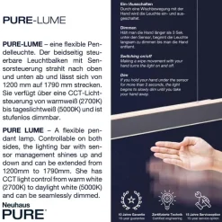 Paul Neuhaus LED Balkenpendel PURE-LUME anthrazit