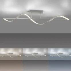 Paul Neuhaus LED Deckenlampe Q-SWING 1-flg silberfähig