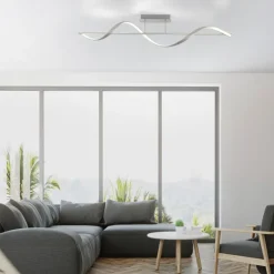 Paul Neuhaus LED Deckenlampe Q-SWING 1-flg silberfähig