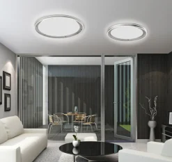 Paul Neuhaus LED Deckenlampe Q-VITO 59 cm stahlfarbig