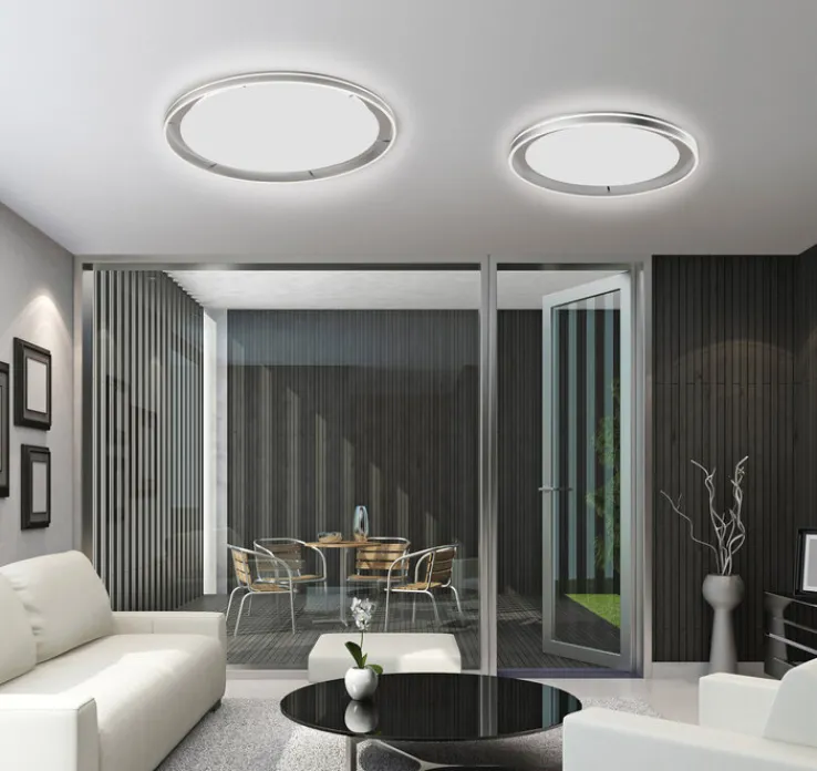 Paul Neuhaus LED Deckenlampe Q-VITO 59 cm stahlfarbig