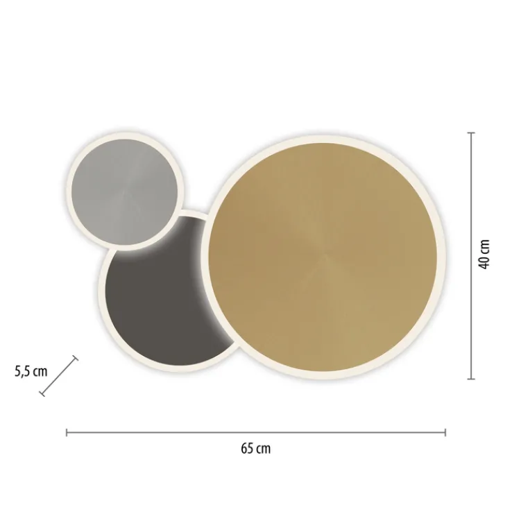 Paul Neuhaus LED Deckenlampe Q-PIATO 65 cm