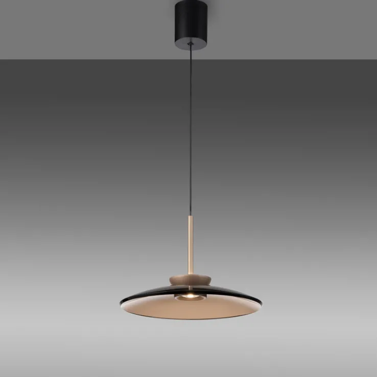 Paul Neuhaus LED Pendelleuchte PURE E-MOON 1-flg bronze