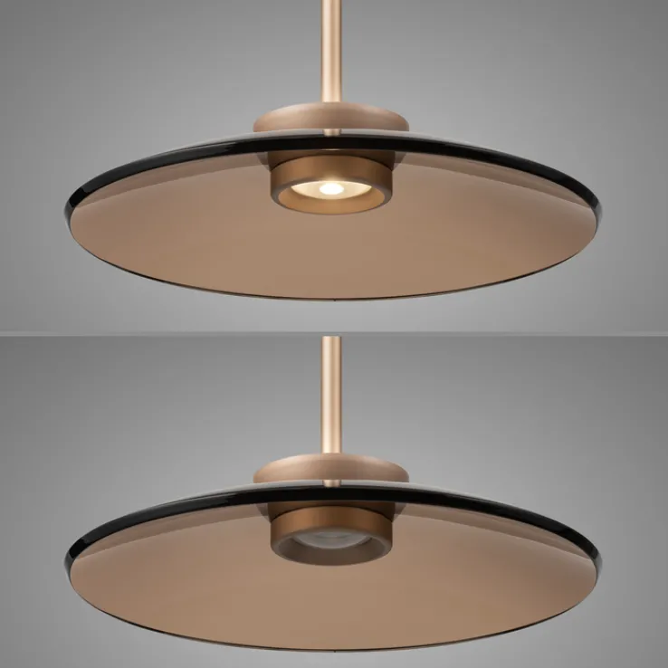 Paul Neuhaus LED Pendelleuchte PURE E-MOON 1-flg bronze