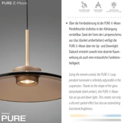 Paul Neuhaus LED Pendelleuchte PURE E-MOON 1-flg bronze