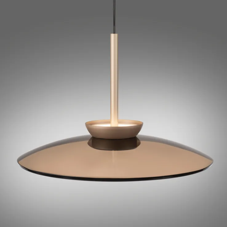 Paul Neuhaus LED Pendelleuchte PURE E-MOON 1-flg bronze