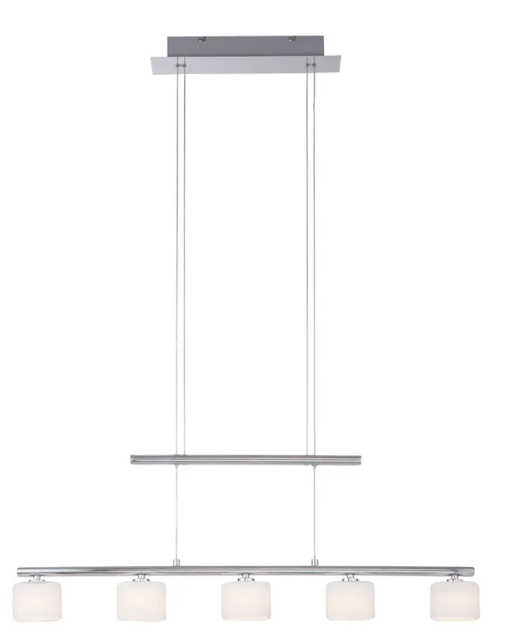 Paul Neuhaus LED Pendelleuchte HYDRA 5-flg stahlfarbig