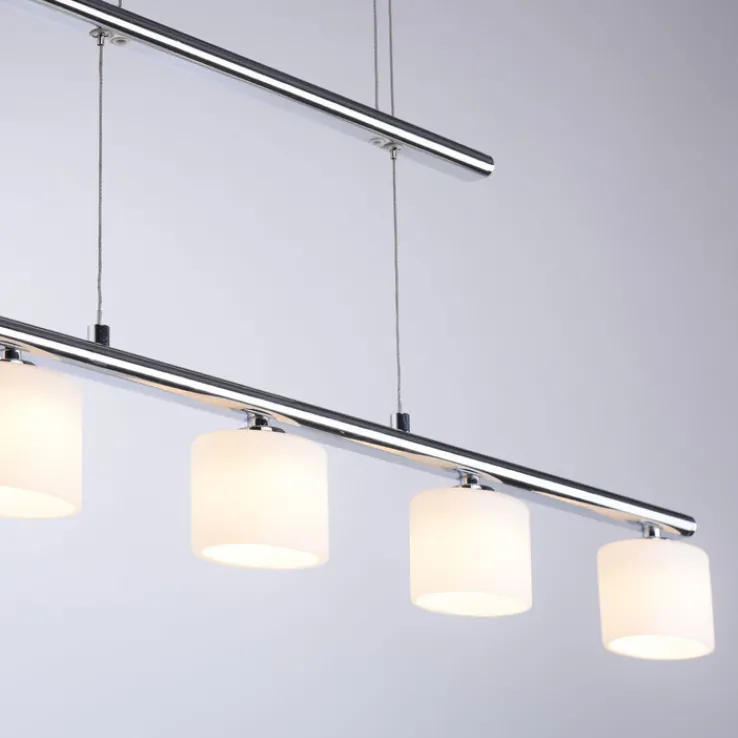 Paul Neuhaus LED Pendelleuchte HYDRA 5-flg stahlfarbig