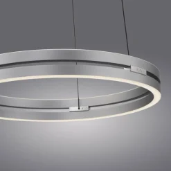 Paul Neuhaus LED Pendelleuchte PURE E-LOOP Aluminium Ø 50 cm Alu-/Nickelfarbig