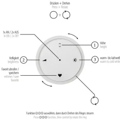 Paul Neuhaus LED Pendelleuchte PURE E-LOOP Aluminium Ø 50 cm Alu-/Nickelfarbig
