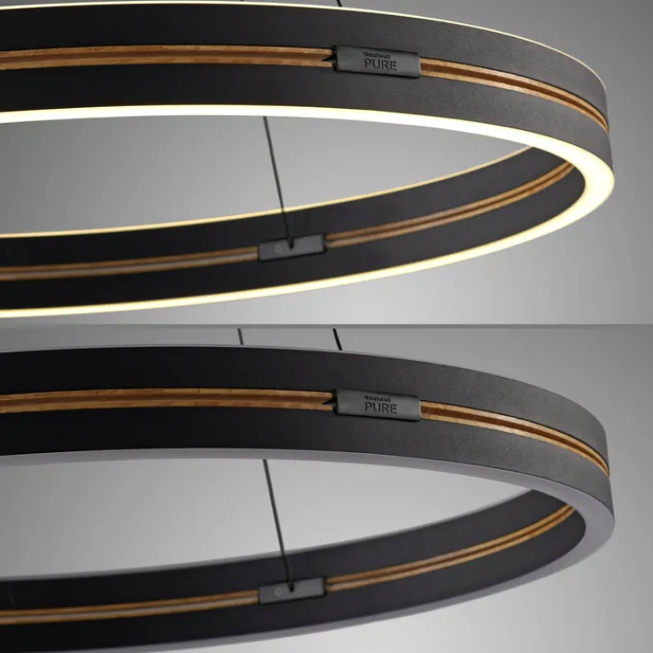 Paul Neuhaus LED Pendelleuchte PURE E-LOOP 70 cm schwarz