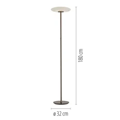 Paul Neuhaus LED Stehlampe PURE VITRUM 32 cm braun