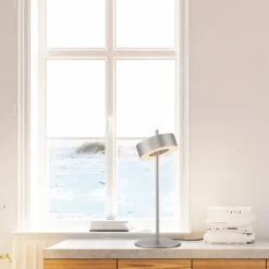 Paul Neuhaus LED Tischlampe Q-ROTATE 16 cm alu-/nickelfarbig