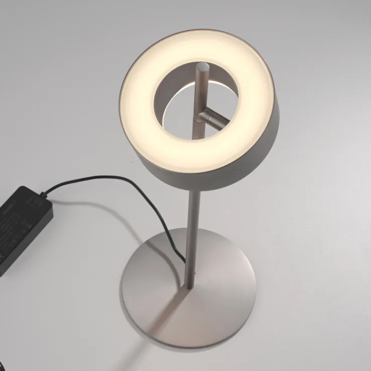 Paul Neuhaus LED Tischlampe Q-ROTATE 16 cm alu-/nickelfarbig