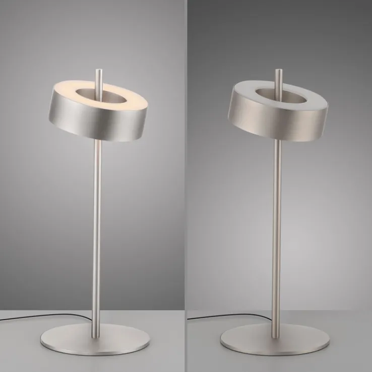 Paul Neuhaus LED Tischlampe Q-ROTATE 16 cm alu-/nickelfarbig