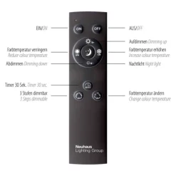 Paul Neuhaus LED Wandleuchte mit Spot PURE-MIRA schwarz