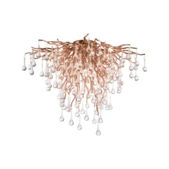 Paul Neuhaus Retrofit Deckenlampe ICICLE 50 x 50 cm altmessing