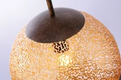 Paul Neuhaus Retrofit Pendelleuchte GRETA 30 cm rostfarbig