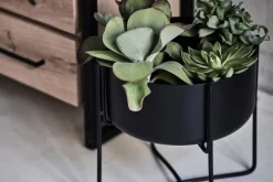 Pflanzenständer HELMANA 2-teilig schwarz matt