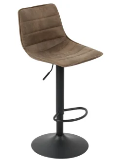 PHILL HILL Barhocker JOHN 2er Set 43 x 89 x 49 cm braun/schwarz