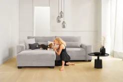 PHILL HILL Sofa 3-Sitzer SONYA hellgrau
