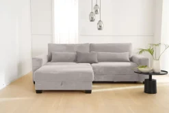 PHILL HILL Sofa 3-Sitzer SONYA hellgrau