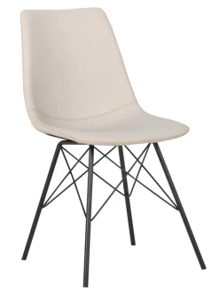 PHILL HILL Stuhl BLAKE beige-grau/schwarz matt