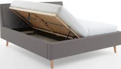 QUARTIER Polsterbett FRIEDA IIL 140 x 200 cm hellgrau