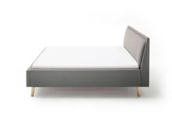 QUARTIER Polsterbett FRIEDA IIL 140 x 200 cm hellgrau
