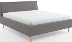 QUARTIER Polsterbett FRIEDA IIL 140 x 200 cm hellgrau