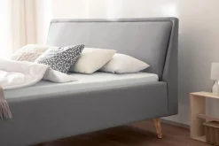 QUARTIER Polsterbett FRIEDA IIL 140 x 200 cm hellgrau