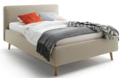 QUARTIER Polsterbett MATTIS 160 x 200 cm taupegrau