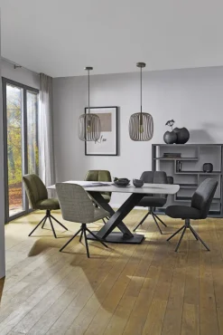 QUARTIER Polsterstuhl TAYLOR 49 x 88 cm grau anthrazit