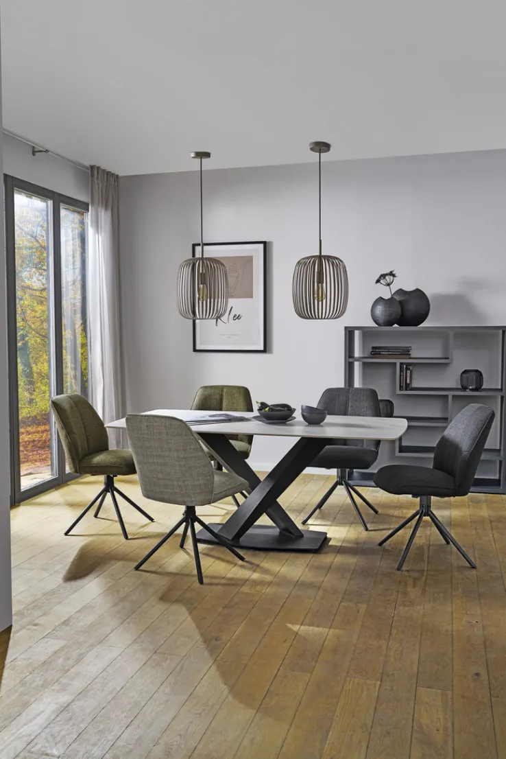 QUARTIER Polsterstuhl TAYLOR 49 x 88 cm grau anthrazit