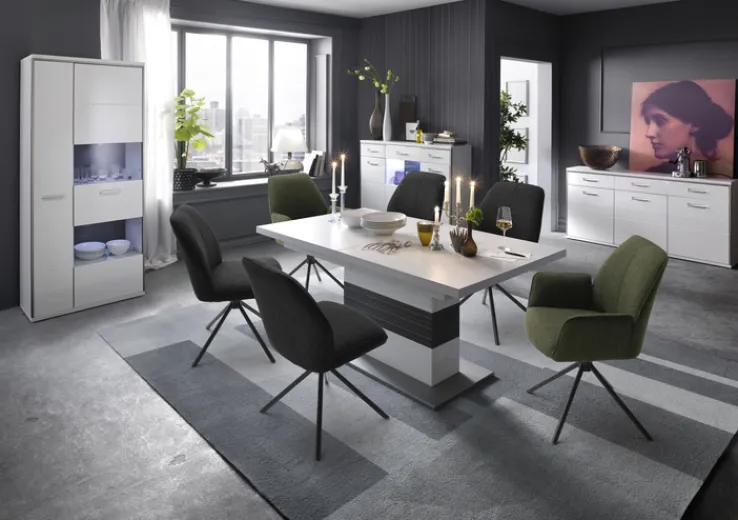 QUARTIER Polsterstuhl TAYLOR 49 x 88 cm grau anthrazit