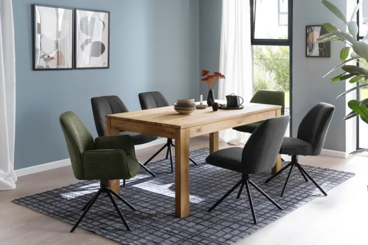 QUARTIER Polsterstuhl TAYLOR 49 x 88 cm grau anthrazit